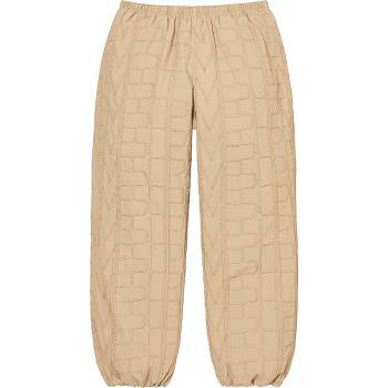 Pantalones Supreme Repeat Stitch Pista Pant Marrones | CO193NB