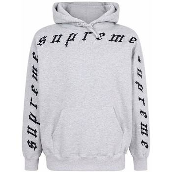 Sudadera Con Capucha Supreme Logo Gris | CO117QZ