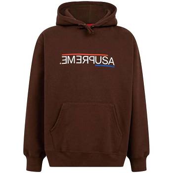 Sudadera Con Capucha Supreme USA Marrones | CO129DN