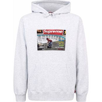 Sudadera Con Capucha Supreme X Thrasher Logo Print “FW21” Gris | CO136ZG