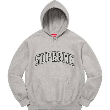 Sudaderas Supreme Glitter Arc Encapuchado Gris | CO292ZG