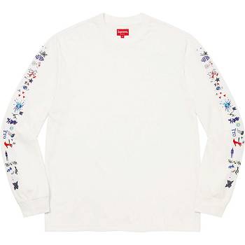 Suéteres Supreme AOI Icons L/S Top Blancas | CO276RW