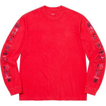 Suéteres Supreme AOI Icons L/S Top Rojas | CO277TV