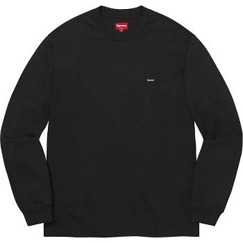 Suéteres Supreme Small Box L/S Tee Negras | CO249EX